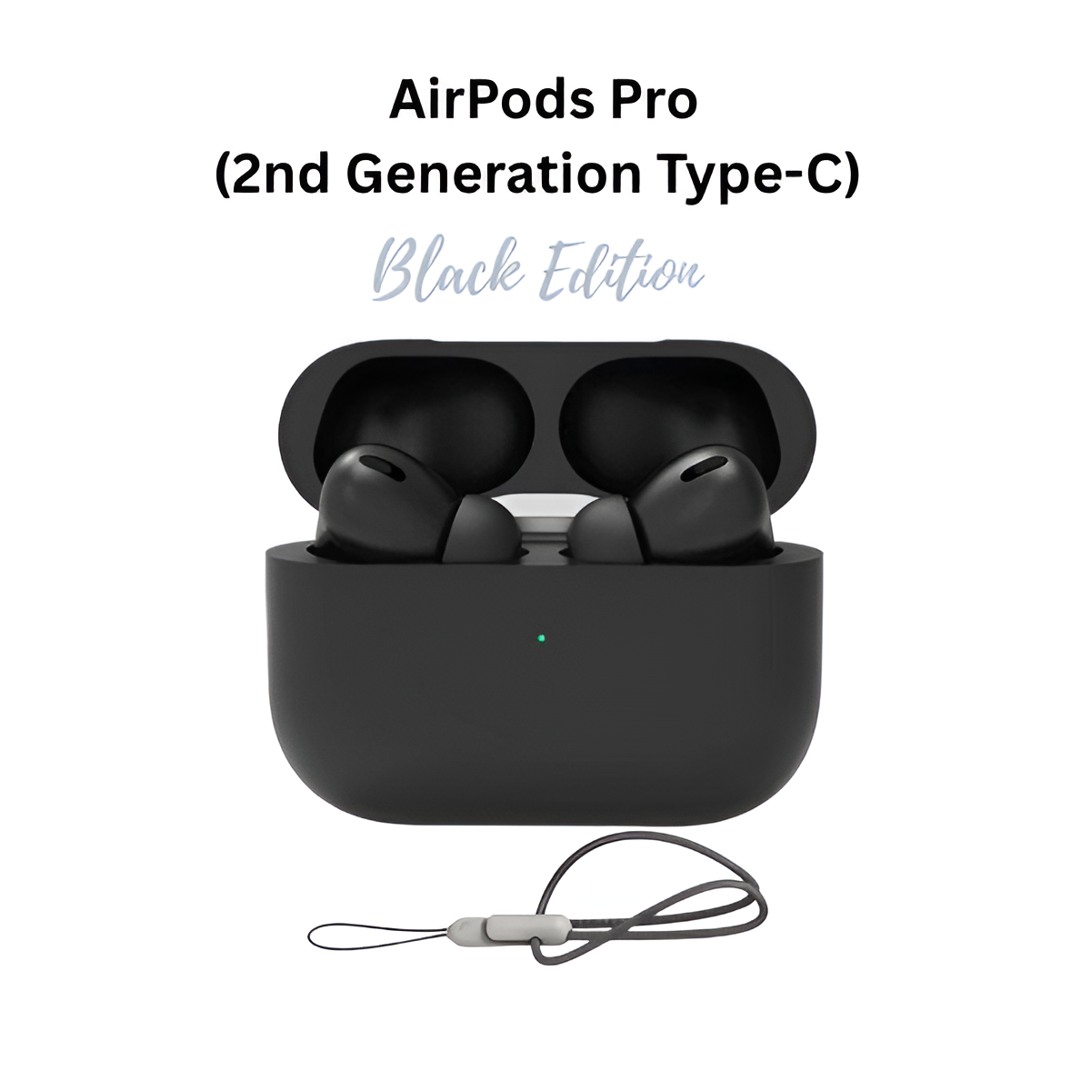 AirPods Pro 2 Type C Gen 2 With black Edition And Lanyard
