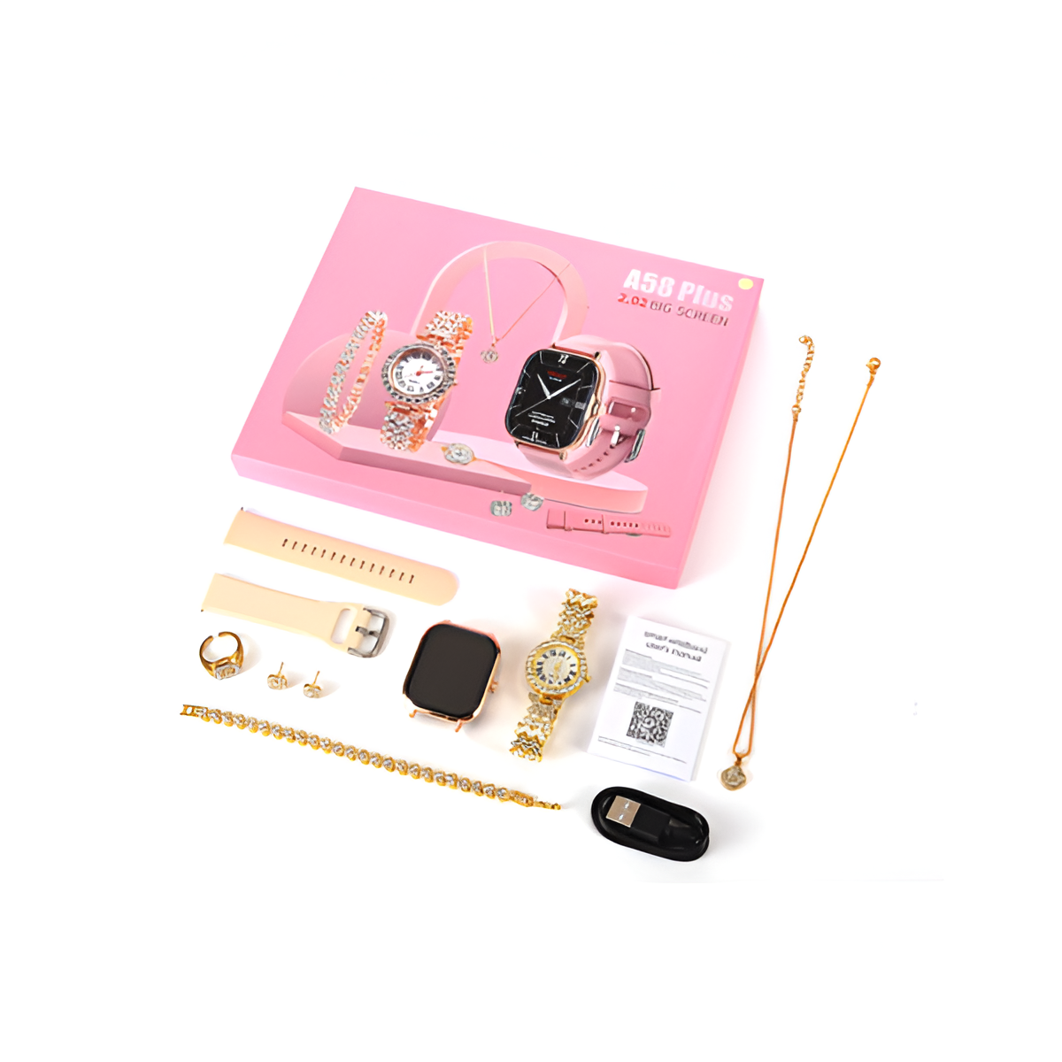 New A58 Plus Smartwatch For Females
