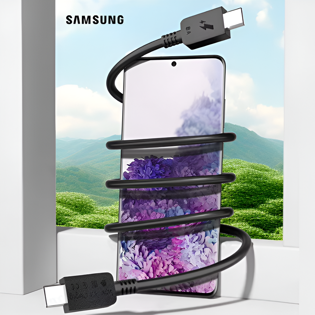 Samsung 8A Super Fast Charging Cable All Model Supported